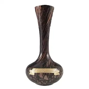 V Nason & C Murano Aventurine Glass Vase - Labelled