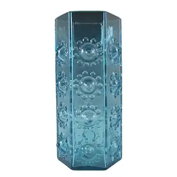 Dartington #FT95 Frank Thrower Nipple Blue Glass Vase