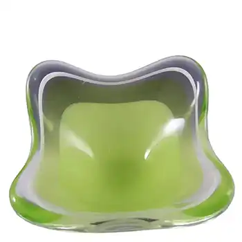 Flygsfors Coquille Glass Bowl by Paul Kedelv Signed '59