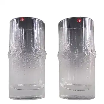 Iittala Tapio Wirkkala Swedish Glass "Niva" Tumblers - Label