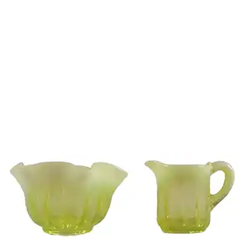 Davidson Primrose Pearline Glass 'Lady Caroline' Jug + Bowl