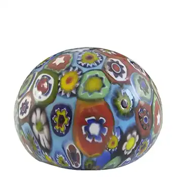 Murano Millefiori Murrine Canes Glass Paperweight