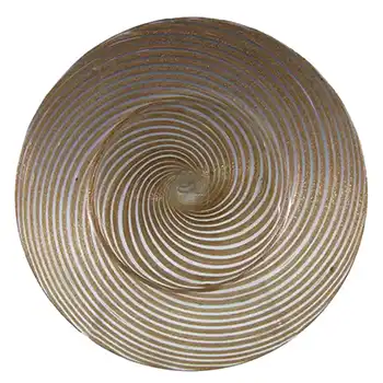 Salviati Copper Aventurine Murano Glass Plate
