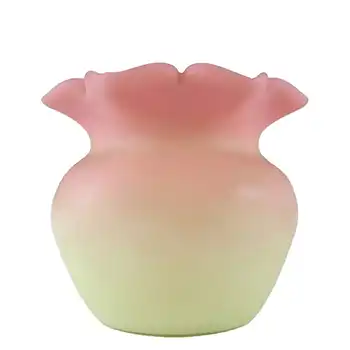 Thomas Webb Victorian Burmese Uranium Glass Vase
