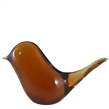 Wedgwood Topaz Glass Bird Paperweight L5013 - Marked