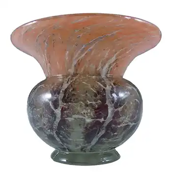 WMF Ikora 1930's Art Deco German Orange Glass Vase