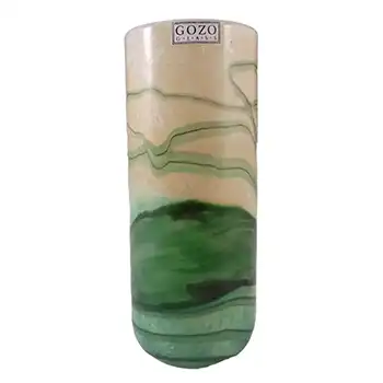 Gozo Maltese Glass 'Springtime' Vase - Signed + Labelled
