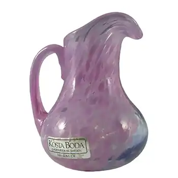 SIGNED Kosta Boda Glass Creamer - Ulrica Vallien #88013