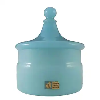 Lindshammar Swedish Blue Glass Bowl by Gunnar Ander - Label