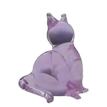 V. Nason & Co Murano Neodymium Glass Cat - Signed