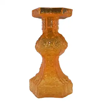 Riihimaki #1947 Riihimaen Orange Glass Nanny Still 'Candida' Vase