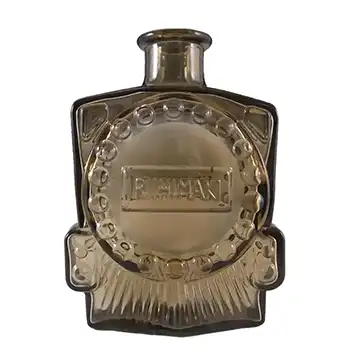 Riihimaki 'Veturipullo' Riihimaen Siiroinen Brown Glass Bottle