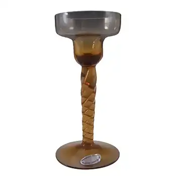 Wedgwood/Stennett-Willson Topaz Glass Helix Candlestick