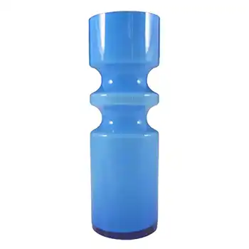 Alsterfors #S5000 Per Olof Ström Blue Cased Glass Vase