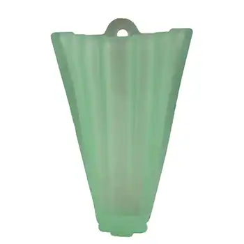 Bagley #334 Art Deco Uranium Green Glass 'Grantham' Wall Vase