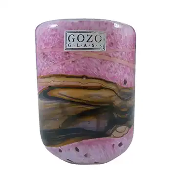Gozo Maltese Glass 'Seashell' Vase - Signed + Labelled #2