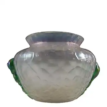 Kralik Art Nouveau 1900's Iridescent Glass "Martelé" Vase #1