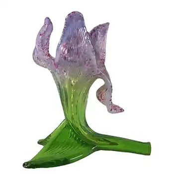 Kralik Art Nouveau 1900's Opalescent Floriform Glass Vase