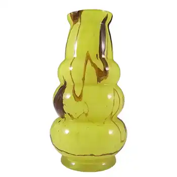 Prachen 70s Yellow Glass 'Flora' Vase - Frantisek Koudelka