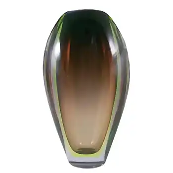 Arte Nuova Pustetto & Zanetti Murano Sommerso Uranium Glass Vase