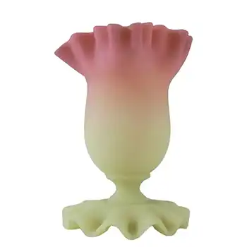 Thomas Webb Victorian Burmese Uranium Glass Vase