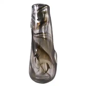 Whitefriars #9612 Wilson/Dyer Streaky Brown Glass Knobbly Vase