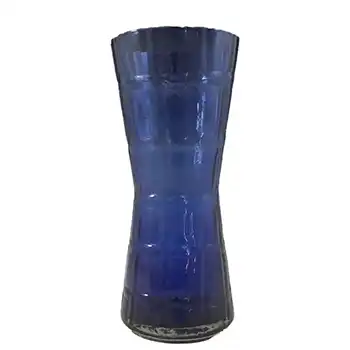 Alsterfors #AV422 Swedish / Scandinavian Blue Glass Vase