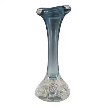 Swedish Aseda Blue Glass Jack In The Pulpit/Bone Vase