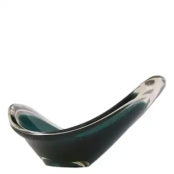 SIGNED Flygsfors Coquille Glass Bowl by Paul Kedelv '57 #3