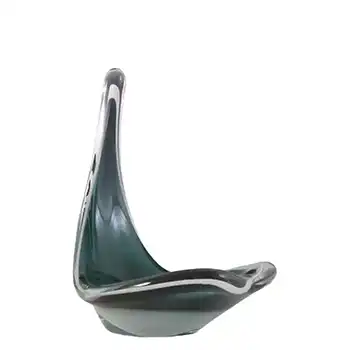 SIGNED Flygsfors Coquille Glass Bowl by Paul Kedelv '57 #2
