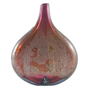 Isle of Wight Studio/Harris 'Azurene Pink' Glass Lollipop Vase