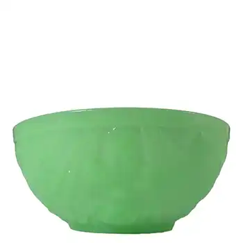Jobling #8000 Art Deco Uranium Jade Green Glass Tudor Rose Bowl