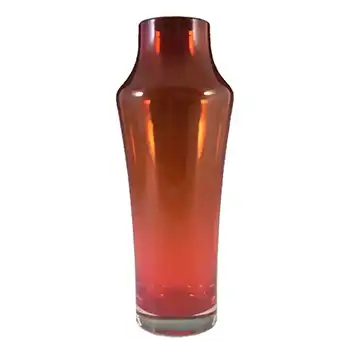 Riihimaki #1375 Riihimaen Lasi Oy Finnish Red Glass Vase