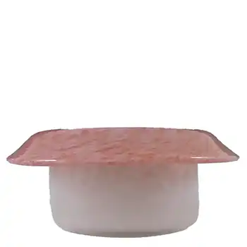 Vasart Signed Scottish Pink Mottled Glass Bowl B041