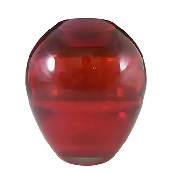 Whitefriars #9585 Ruby Red Glass Ovoid Vase