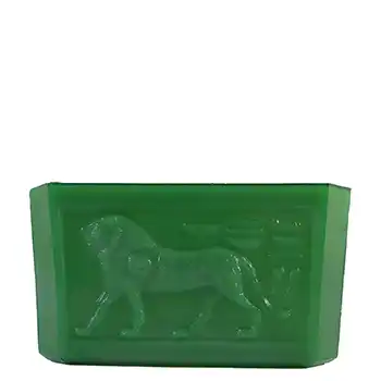 Davidson Art Deco Jade Green Glass 'King Tut' Bowl #291