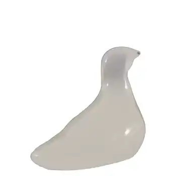 Hadeland Opaline Glass Bird Sculpture - Marked