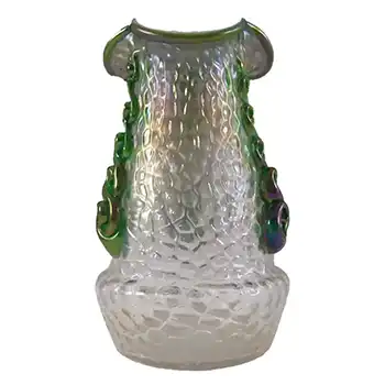 Kralik Art Nouveau 1900's Iridescent Glass "Martelé" Vase #3