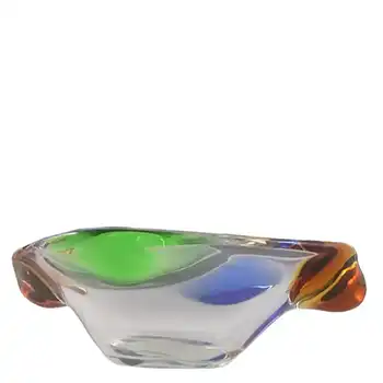 Mstisov Czech Glass Rhapsody Bowl by Frantisek Zemek