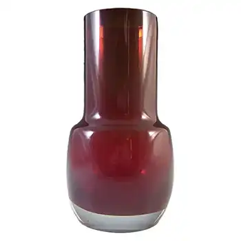 Riihimaki #1483 Riihimaen Lasi Oy Red Glass Vase