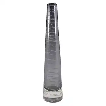 Sea Glasbruk 1970's Swedish Smoky Glass Vase - Rune Strand