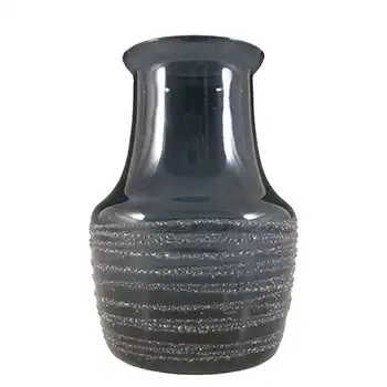Sea Glasbruk Swedish Smoky Blue Grey Glass Vase - Rune Strand