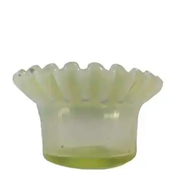 Victorian Antique Vaseline/Uranium Opalescent Glass Bowl