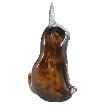 Wedgwood Speckled Brown Glass Hare Paperweight SG427