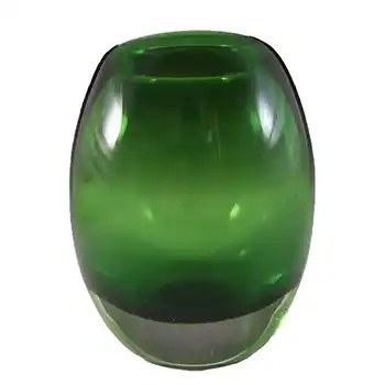 Whitefriars #9518 Baxter Meadow Green Glass Ovoid Vase