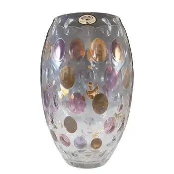 Crystalex / Borske Sklo Czech Glass 'Nemo' Vase by Max Kannegiesser
