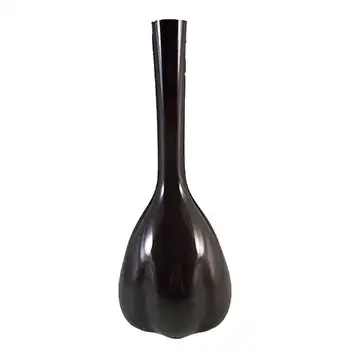 Elme Vintage Scandinavian Dark Red Glass 'Melon-Form' Vase