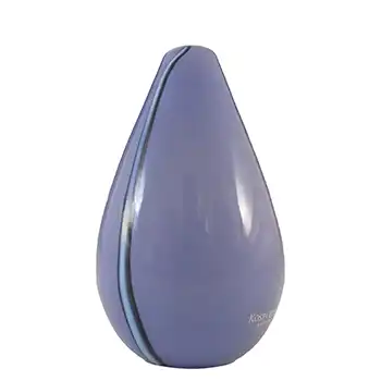 SIGNED Kosta Boda Blue Glass Vase by Gunnel Sahlin