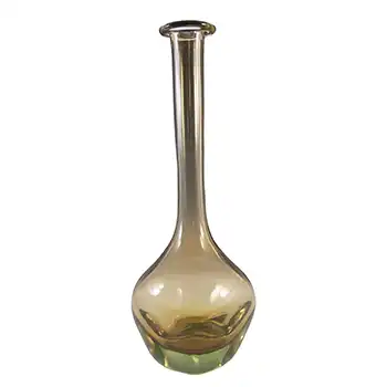 Seguso Vetri d'Arte Murano Sommerso Glass Bottle Vase by Mario Pinzoni