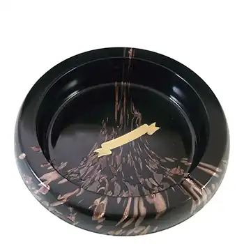 LABELLED V Nason & C Murano Aventurine Glass Bowl/Ashtray